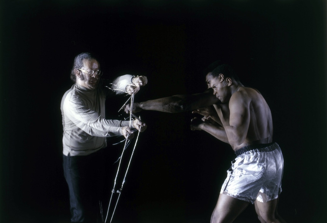 Philllip Leonian and Muhammad Ali timing punches © 1968 Phillip Leonian